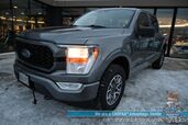 2021 Ford F-150 XL / 4X4 / Crew Cab / STX Appearance Pkg / Premium Cloth Seats / Lane Departure Alert / Apple CarPlay & Android Auto / Bluetooth / Back Up Camera / Tow Pkg / Block Heater / 1-Owner