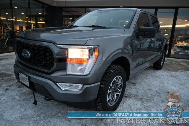 2021 Ford F-150 XL / 4X4 / Crew Cab / STX Appearance Pkg / Premium Cloth Seats / Lane Departure Alert / Apple CarPlay & Android Auto / Bluetooth / Back Up Camera / Tow Pkg / Block Heater / 1-Owner Anchorage AK 2021 Ford F-150 XL / 4X4 / Crew Cab / STX Appearance Pkg / Premium Cloth Seats / Lane Departure Alert / Apple CarPlay & Android Auto / Bluetooth / Back Up Camera / Tow Pkg / Block Heater / 1-Owner Anchorage AK