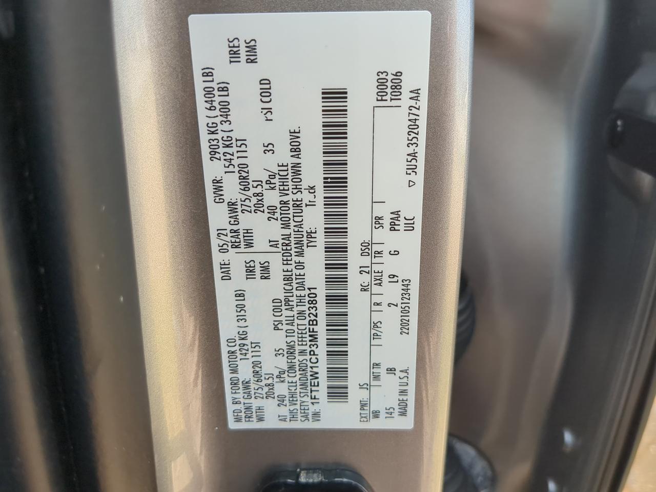 2021 Ford F-150 XL Appleton WI