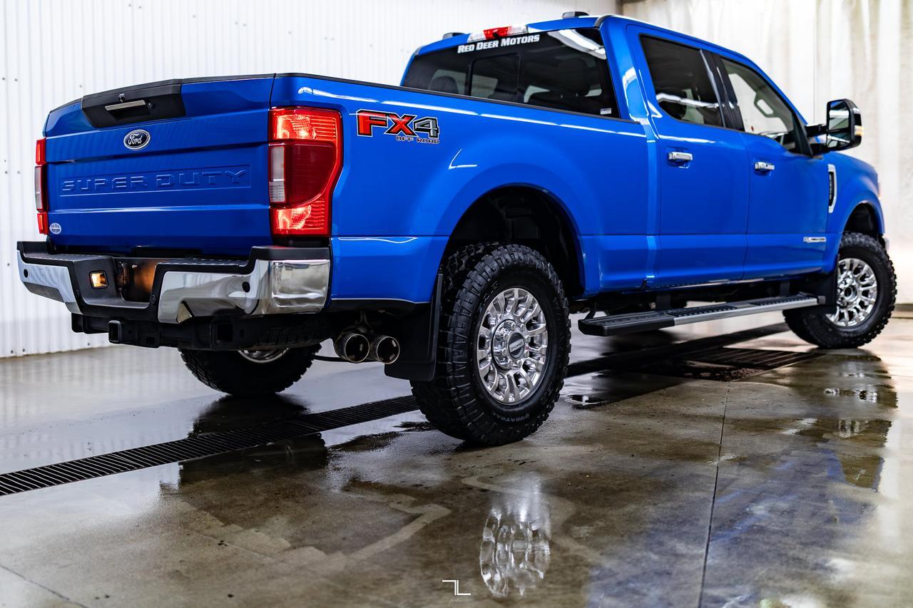 2021 Ford F-250 4x4 Crew Cab Lariat FX4 Diesel Leather Roof Nav Red Deer AB