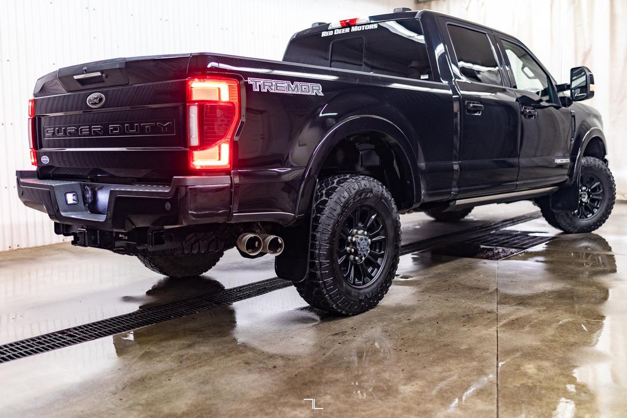 2021 Ford F-350 4x4 Crew Cab Lariat Tremor Diesel Leather Roof Nav Red Deer AB