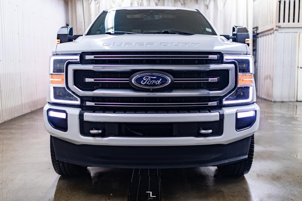 2021 Ford F-350 4x4 Crew Cab Platinum FX4 Diesel Leather Roof Nav Red Deer AB