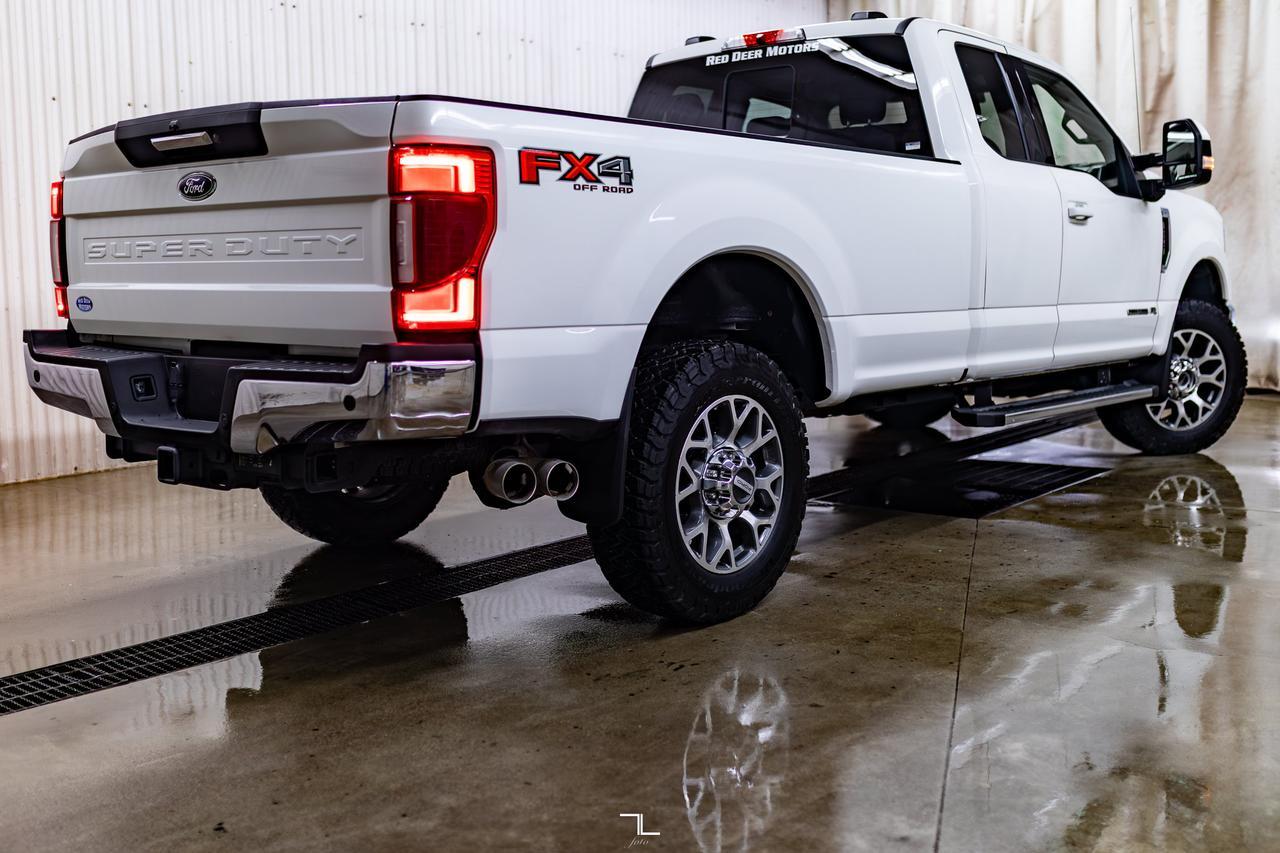 2021 Ford F-350 4x4 Super Cab Lariat FX4 Longbox Diesel Leather Nav BCam Red Deer AB