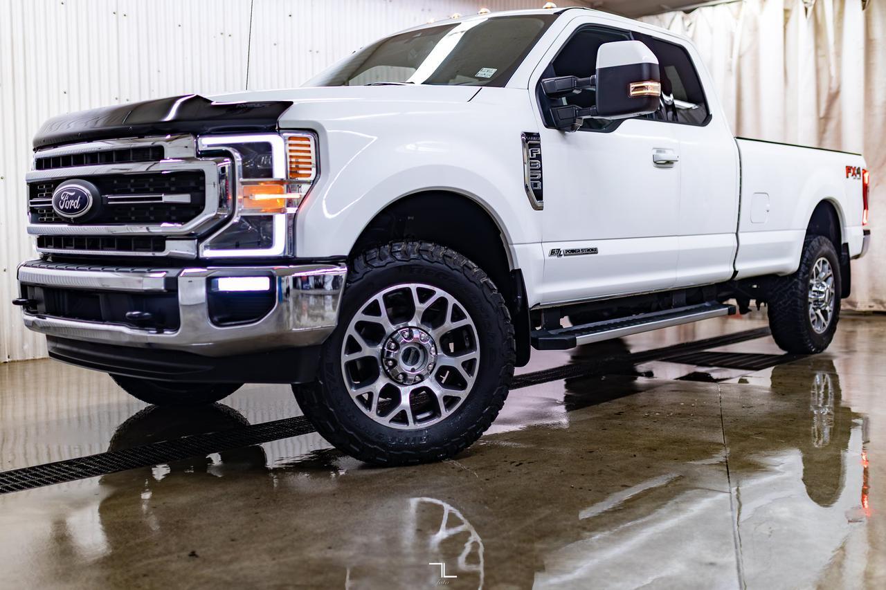 2021 Ford F-350 4x4 Super Cab Lariat FX4 Longbox Diesel Leather Nav BCam Red Deer AB