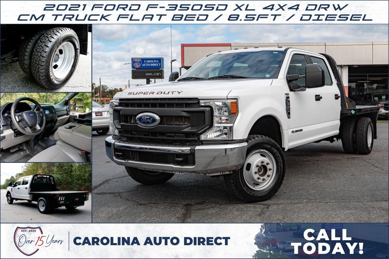 2021 Ford F-350SD XL 4X4 DRW / CM Flat Bed / 8.5FT / Turbo Diesel!