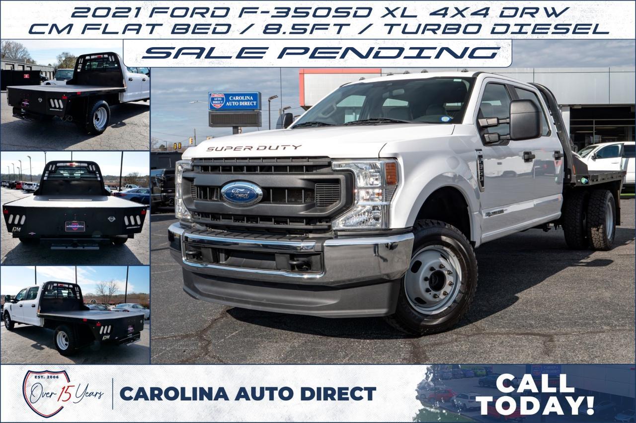 2021 Ford F-350SD XL 4X4 DRW / CM Flat Bed / 8.5FT / Turbo Diesel!