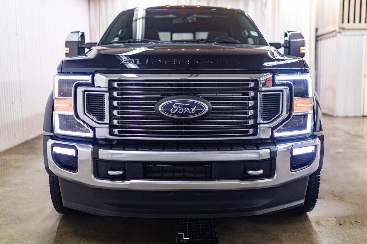 2021 Ford F-450 4x4 Crew Cab King Ranch Dually Diesel Leather Roof Nav Red Deer AB