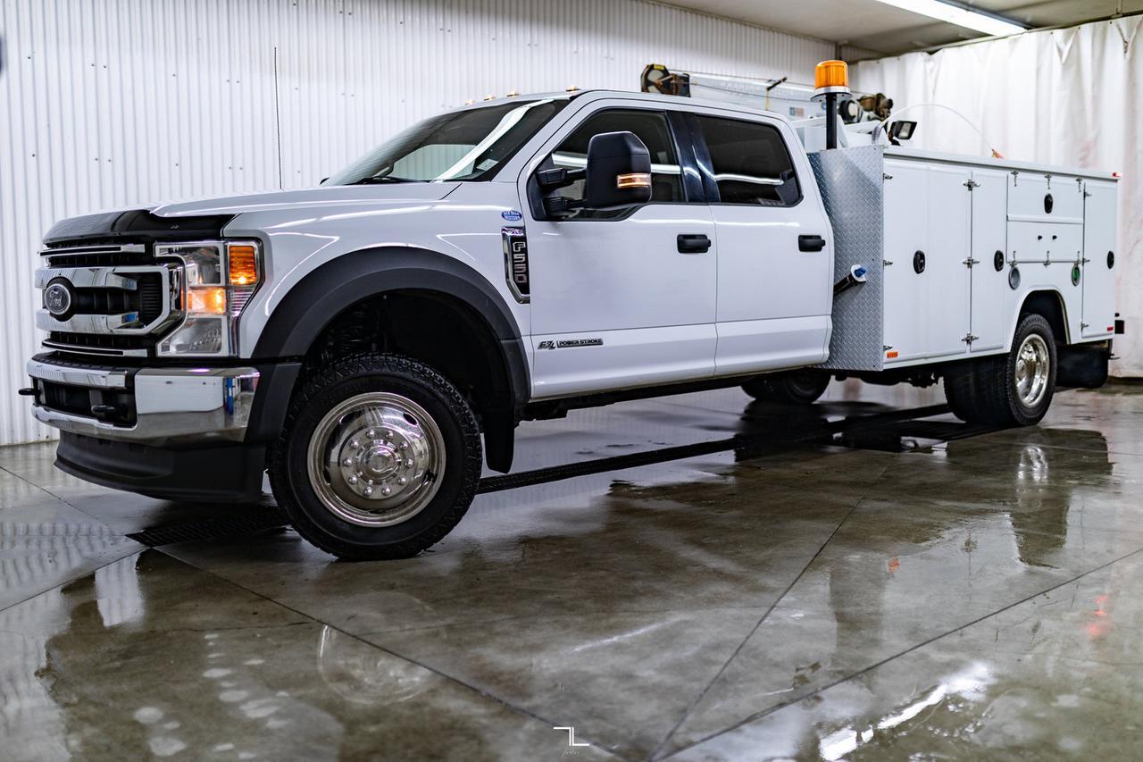 2021 Ford F-550 4x4 Crew Cab XLT Mechanics Box Diesel Red Deer AB