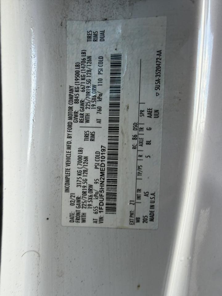 2021 Ford F-550 7.3L V8 Gas 4x4 Flatbed 82k mi's XL Collinsville OK