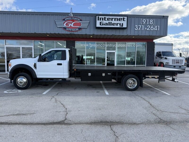 2021 Ford F-550 7.3L V8 Gas 4x4 Flatbed 82k mi's XL Collinsville OK