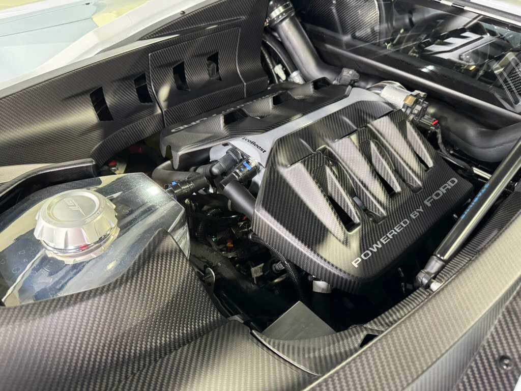 2021 Ford GT DELIVERY MILES! one-off livery,Frozen White paint, pays homage to GT40 GT/105, Lightspeed Package Fort Lauderdale FL