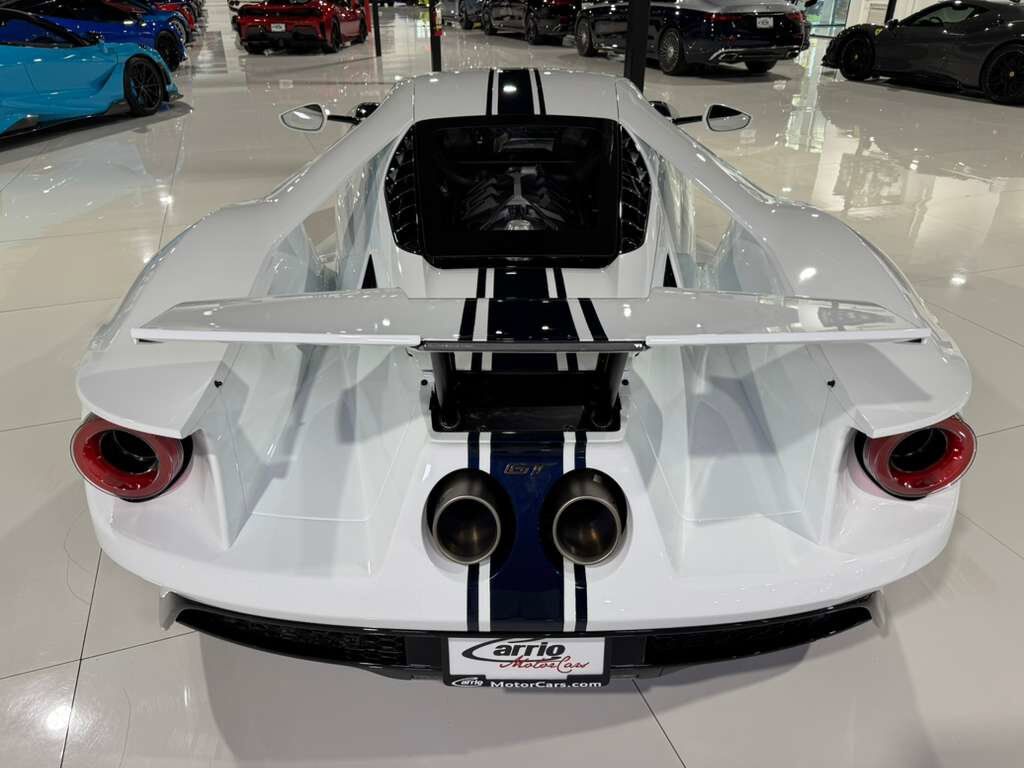 2021 Ford GT DELIVERY MILES! one-off livery,Frozen White paint, pays homage to GT40 GT/105, Lightspeed Package Fort Lauderdale FL