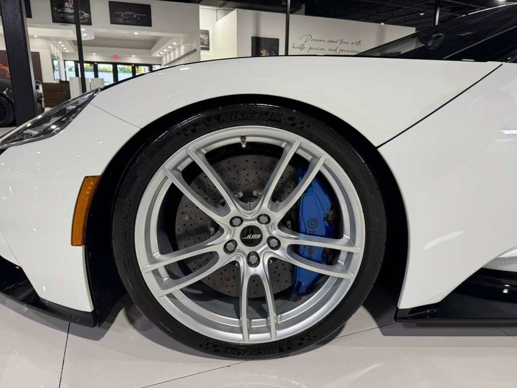 2021 Ford GT DELIVERY MILES! one-off livery,Frozen White paint, pays homage to GT40 GT/105, Lightspeed Package Fort Lauderdale FL