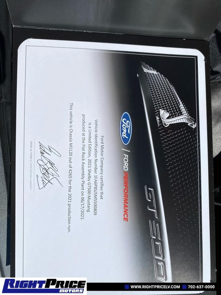 2021 Ford Mustang Shelby GT500 Las Vegas NV