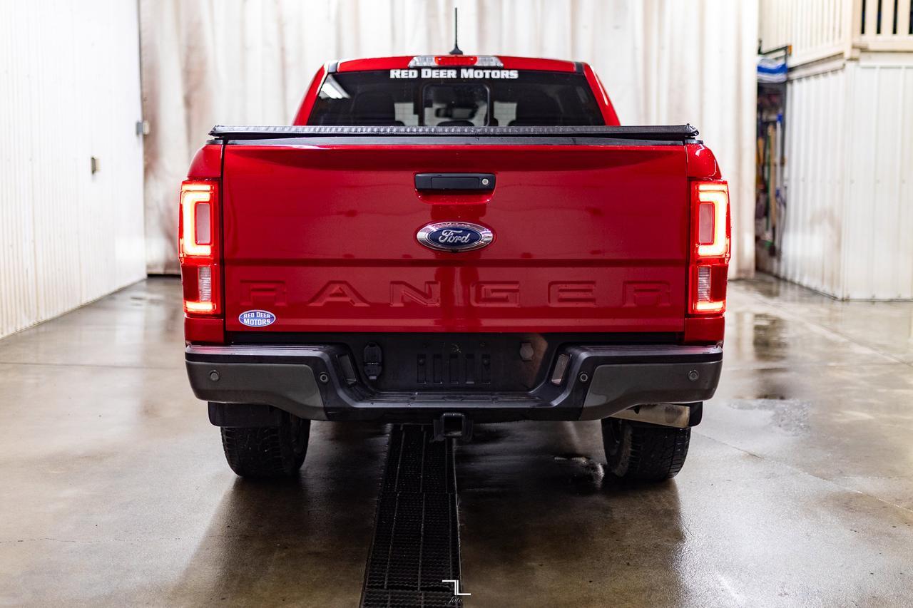 2021 Ford Ranger 4x4 Super Crew Lariat FX4 Leather Nav BCam Red Deer AB