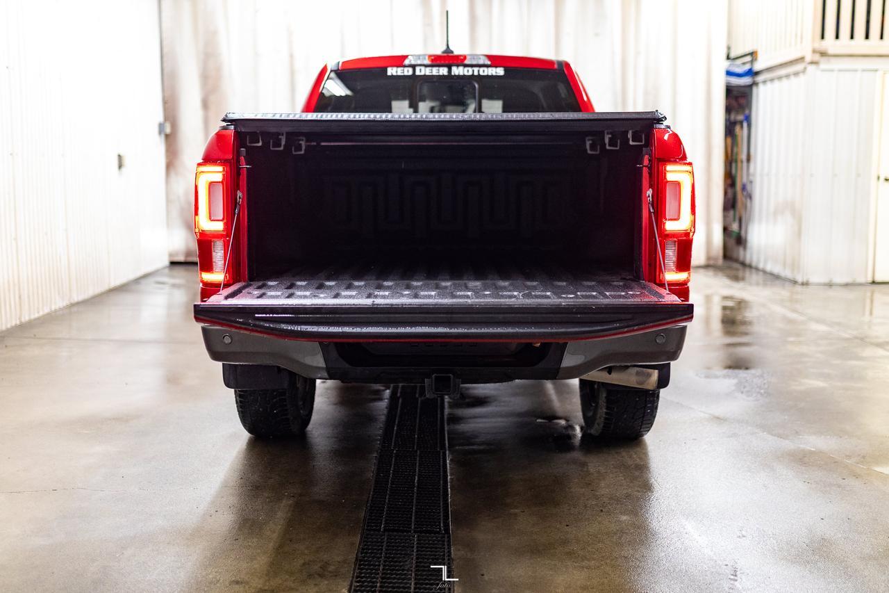 2021 Ford Ranger 4x4 Super Crew Lariat FX4 Leather Nav BCam Red Deer AB