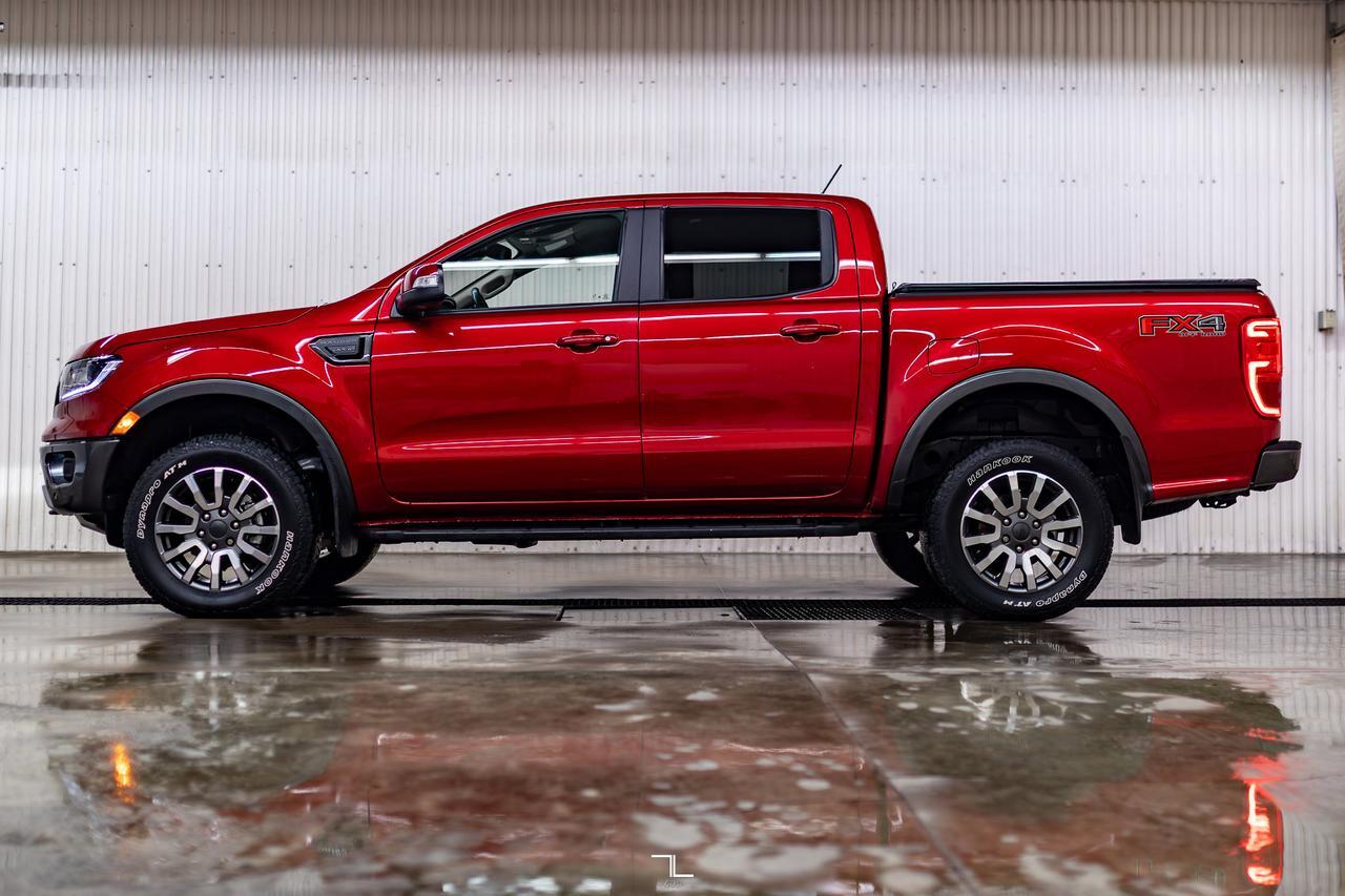 2021 Ford Ranger 4x4 Super Crew Lariat FX4 Leather Nav BCam Red Deer AB