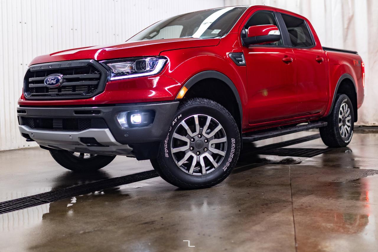2021 Ford Ranger 4x4 Super Crew Lariat FX4 Leather Nav BCam Red Deer AB