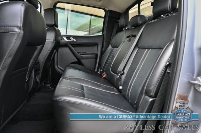 2021 Ford Ranger LARIAT / 4X4 / 2.3L I4 Turbo / Crew Cab / Auto Start / Power & Heated Leather Seats / Lane Departure & Blind Spot Alert / Apple CarPlay & Android Auto / Back Up Camera / Keyless Entry & Start / Tow Pkg / 26 MPG Anchorage AK