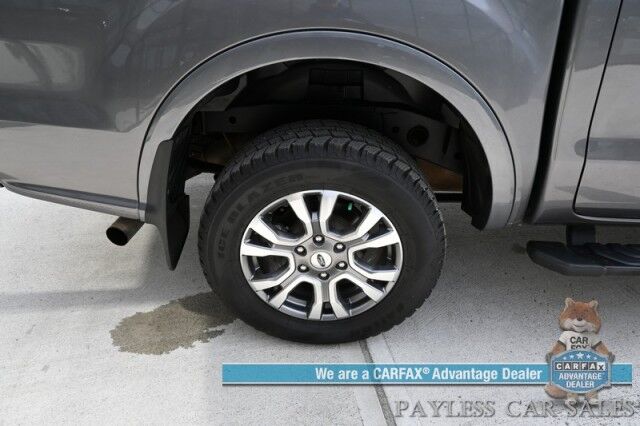 2021 Ford Ranger LARIAT / 4X4 / 2.3L I4 Turbo / Crew Cab / Auto Start / Power & Heated Leather Seats / Lane Departure & Blind Spot Alert / Apple CarPlay & Android Auto / Back Up Camera / Keyless Entry & Start / Tow Pkg / 26 MPG Anchorage AK