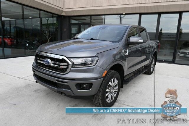 2021 Ford Ranger LARIAT / 4X4 / 2.3L I4 Turbo / Crew Cab / Auto Start / Power & Heated Leather Seats / Lane Departure & Blind Spot Alert / Apple CarPlay & Android Auto / Back Up Camera / Keyless Entry & Start / Tow Pkg / 26 MPG Anchorage AK
