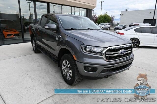2021 Ford Ranger LARIAT / 4X4 / 2.3L I4 Turbo / Crew Cab / Auto Start / Power & Heated Leather Seats / Lane Departure & Blind Spot Alert / Apple CarPlay & Android Auto / Back Up Camera / Keyless Entry & Start / Tow Pkg / 26 MPG Anchorage AK