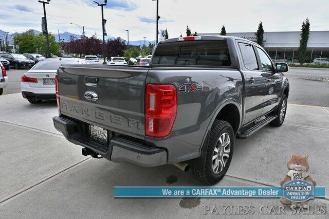 2021 Ford Ranger LARIAT / 4X4 / 2.3L I4 Turbo / Crew Cab / Auto Start / Power & Heated Leather Seats / Lane Departure & Blind Spot Alert / Apple CarPlay & Android Auto / Back Up Camera / Keyless Entry & Start / Tow Pkg / 26 MPG Anchorage AK