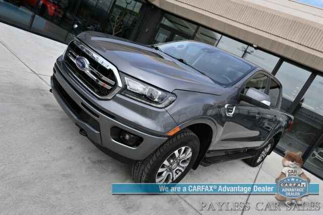 2021 Ford Ranger LARIAT / 4X4 / 2.3L I4 Turbo / Crew Cab / Auto Start / Power & Heated Leather Seats / Lane Departure & Blind Spot Alert / Apple CarPlay & Android Auto / Back Up Camera / Keyless Entry & Start / Tow Pkg / 26 MPG Anchorage AK