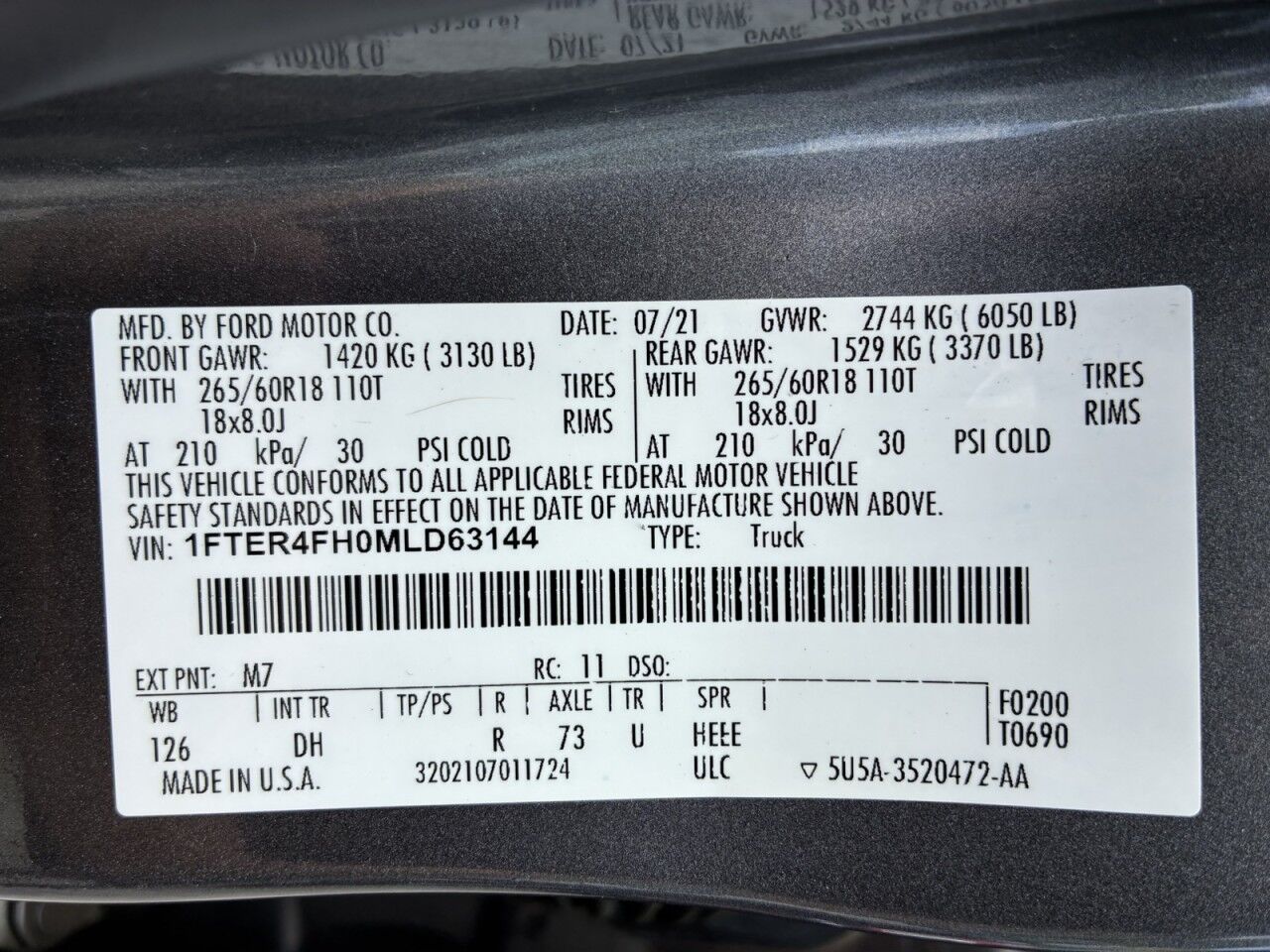2021 Ford Ranger LARIAT Charlton MA