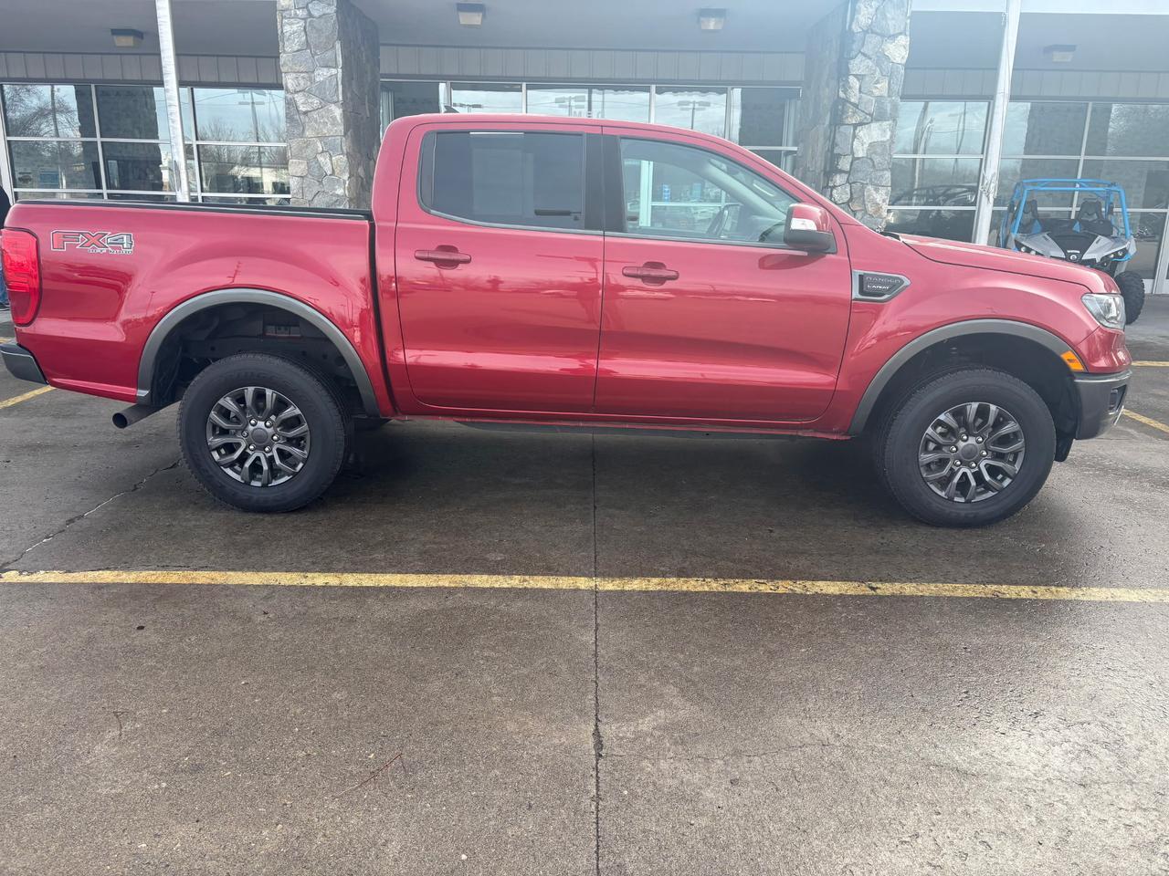 Red 2021 Ford Ranger Pickup Truck Four-Wheel Drive Automatic