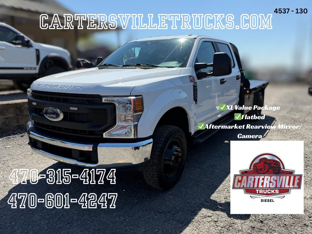 2021 Ford S/D C/C F350 XL 4X4 - FLATBED  - DUALLY - 4.10 GEARING