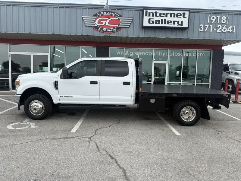 2021 Ford Super Crew F-350 DRW 4x4 Diesel Flatbed XL Collinsville OK