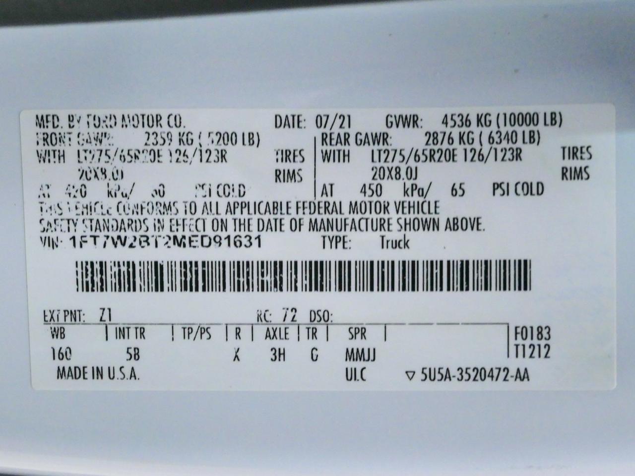 2021 Ford Super Duty F-250 Lariat FX4 6.7L Power Stroke 4x4 Mansfield TX