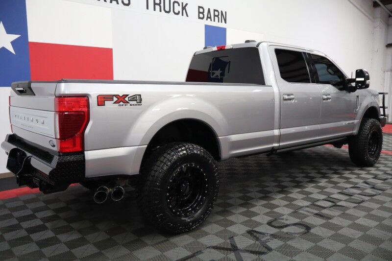 2021 Ford Super Duty F-350 Platinum Long Bed Lifted FOX Shocks 6.7L Diesel 37in Tires Arlington TX