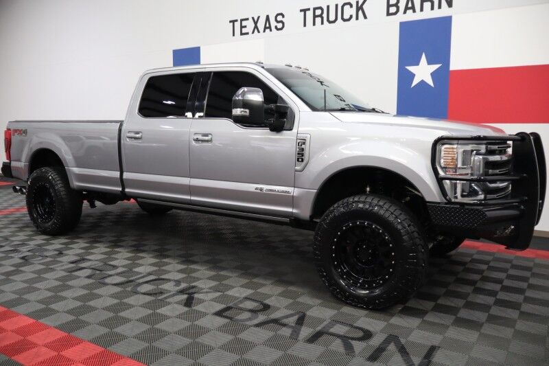 2021 Ford Super Duty F-350 Platinum Long Bed Lifted FOX Shocks 6.7L Diesel 37in Tires Arlington TX