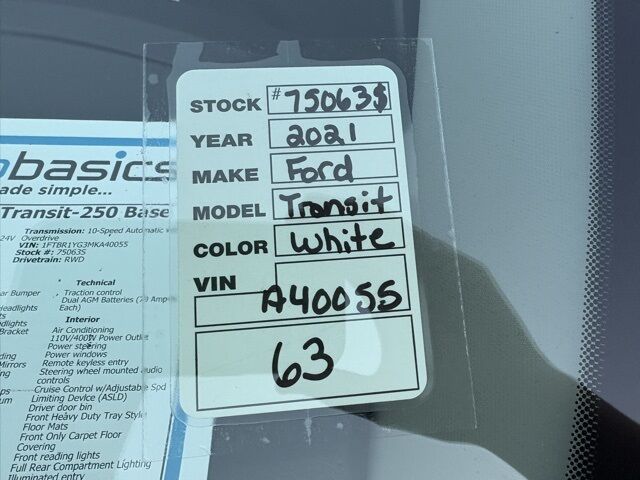 2021 Ford Transit-250 Base Jacksonville FL