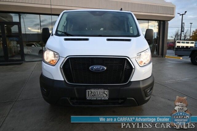 2021 Ford Transit Cargo Van T-250 / 3.5L V6 / Power Locks, Window & Mirorrs / Bluetooth / Back Up Camera / Lane Departure & Forward Collision Alert / Cruise Control / Bulkhead / Running Boards / Air Conditioning / Block Heater / 1-Owner