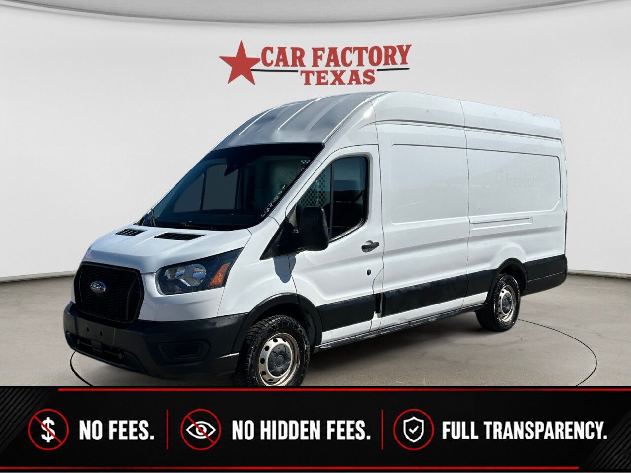2021 Ford Transit Cargo Van T-350 148" EL Hi Rf 9500 GVWR RWD