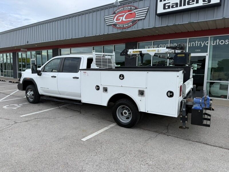 2021 GMC 3500HD DRW 4x4 Utility w/ PSC 3216 Crane Collinsville OK