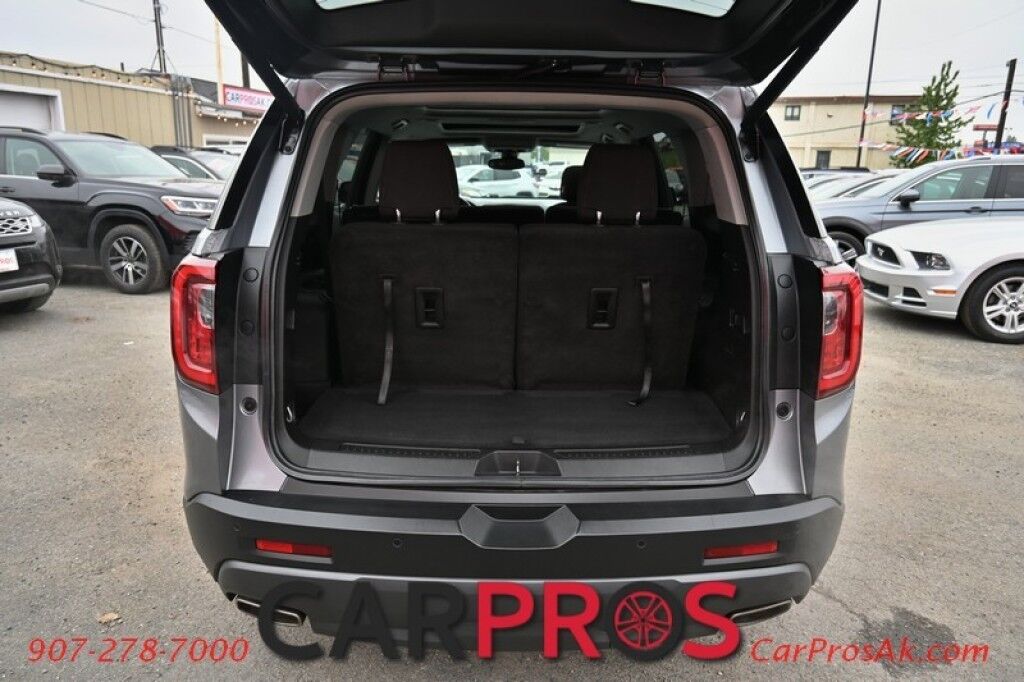 2021 GMC Acadia AT4 - AWD - Power & Heated Cloth Seats - Bose Speakers - Dual Sunroof - NAV - Apple CarPlay & Android Auto - Front Parking Sensors - Backup Camera - Lane Depart & Blind Sport Alert - 3rd Row - Seats 7 - Keyless Entry & Start - Power Liftgate - 1-Owne Anchorage AK