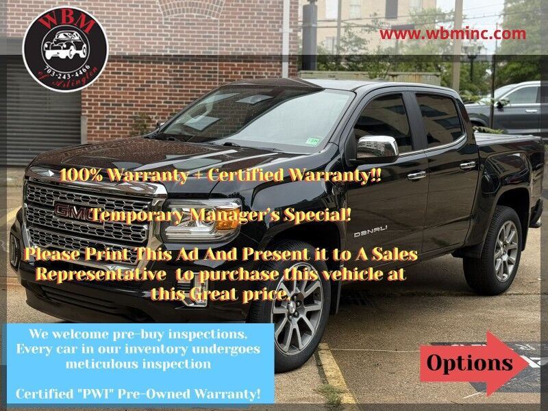 2021 GMC Canyon Denali Crew Cab LB 4WD