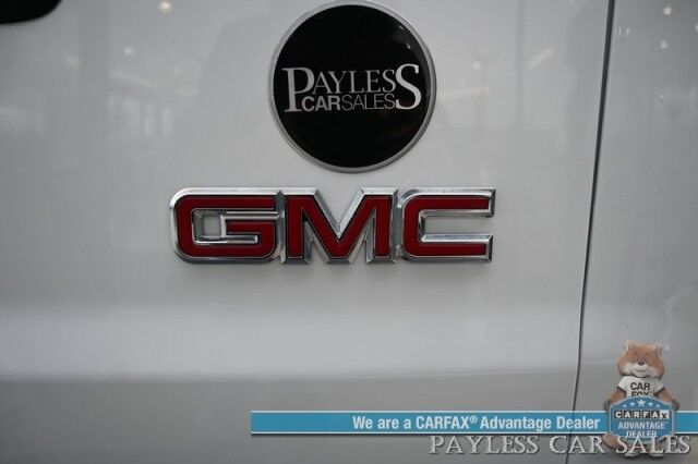 2021 GMC Savana Cargo Van / Chrome Appearance & Cold Climate Pkg / 4.3L V6 / Bulkhead / Power Locks, Windows & Mirrors / Aux Input / Air Conditioning / Cruise Control / Running Boards / 1-Owner Anchorage AK