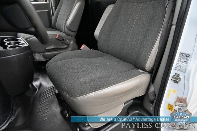 2021 GMC Savana Cargo Van / Chrome Appearance & Cold Climate Pkg / 4.3L V6 / Bulkhead / Power Locks, Windows & Mirrors / Aux Input / Air Conditioning / Cruise Control / Running Boards / 1-Owner Anchorage AK
