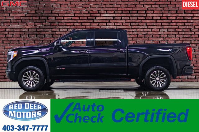 2021 GMC Sierra 1500 4x4 Crew Cab AT4 Diesel Leather Nav BCam