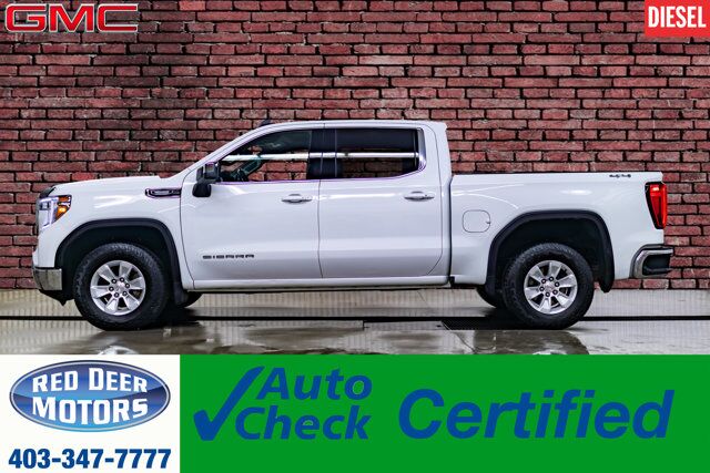 2021 GMC Sierra 1500 4x4 Crew Cab SLE Diesel PSeat BCam Red Deer AB