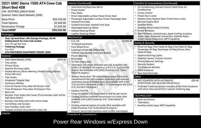 2021 GMC Sierra 1500 AT4 Raleigh NC