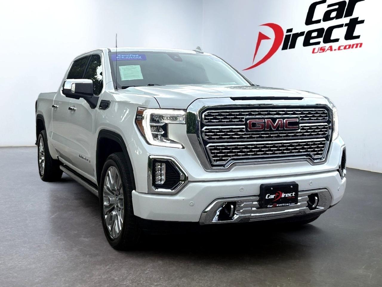 2021 GMC Sierra 1500 Denali, HARD TONNEAU COVER, POWER RUNNING BOARDS, MULTI-FLEX POWER TAILGATE, SUNROOF, BLIND SPOT ALERT, FORWARD COLLISION WARNING, HEATED & VENTILATED SEATS, APPLE CARPLAY/ANDROID AUTO, THIS TRUCK HAS IT ALL & IS READY FOR YOU!