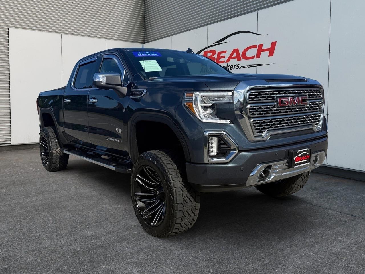 2021 GMC Sierra 1500 Denali, HEATED/VENTAILTED SEATS, APPLE CARPLAY/ANDROID AUTO, BOSE SPEAKERS, WIFI, BED LINER, TOW PACKAGE, POWER MIRRORS, POWER FOLDING MIRRORS, WIRELESS CHARGING, POWER SLIDING REAR WINDOW, REAR BUMPER TAILGATE STEP, THIS GMC DENALI HAS IT ALL!