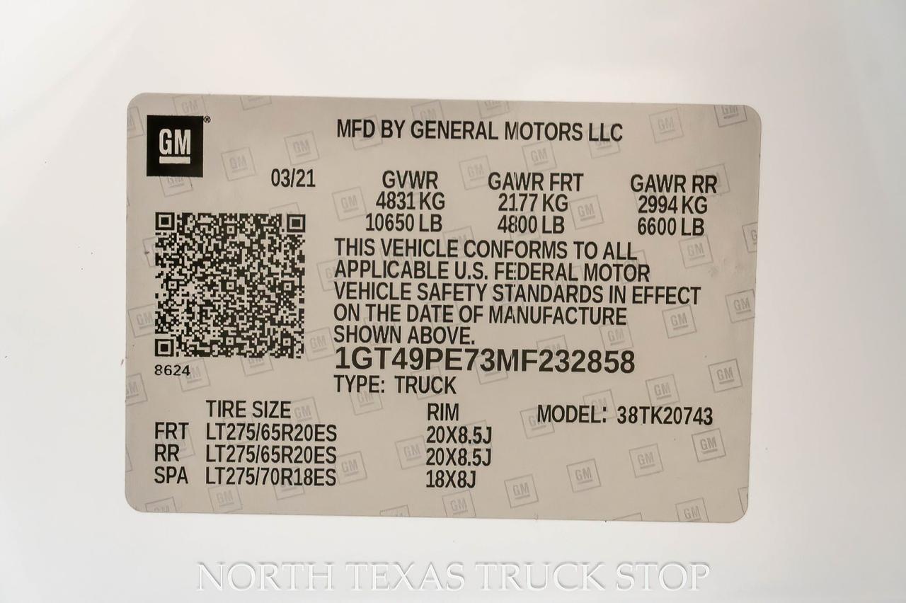 2021 GMC Sierra 2500HD AT4 6.6L L8T V8 Gas Engine 4x4 Mansfield TX