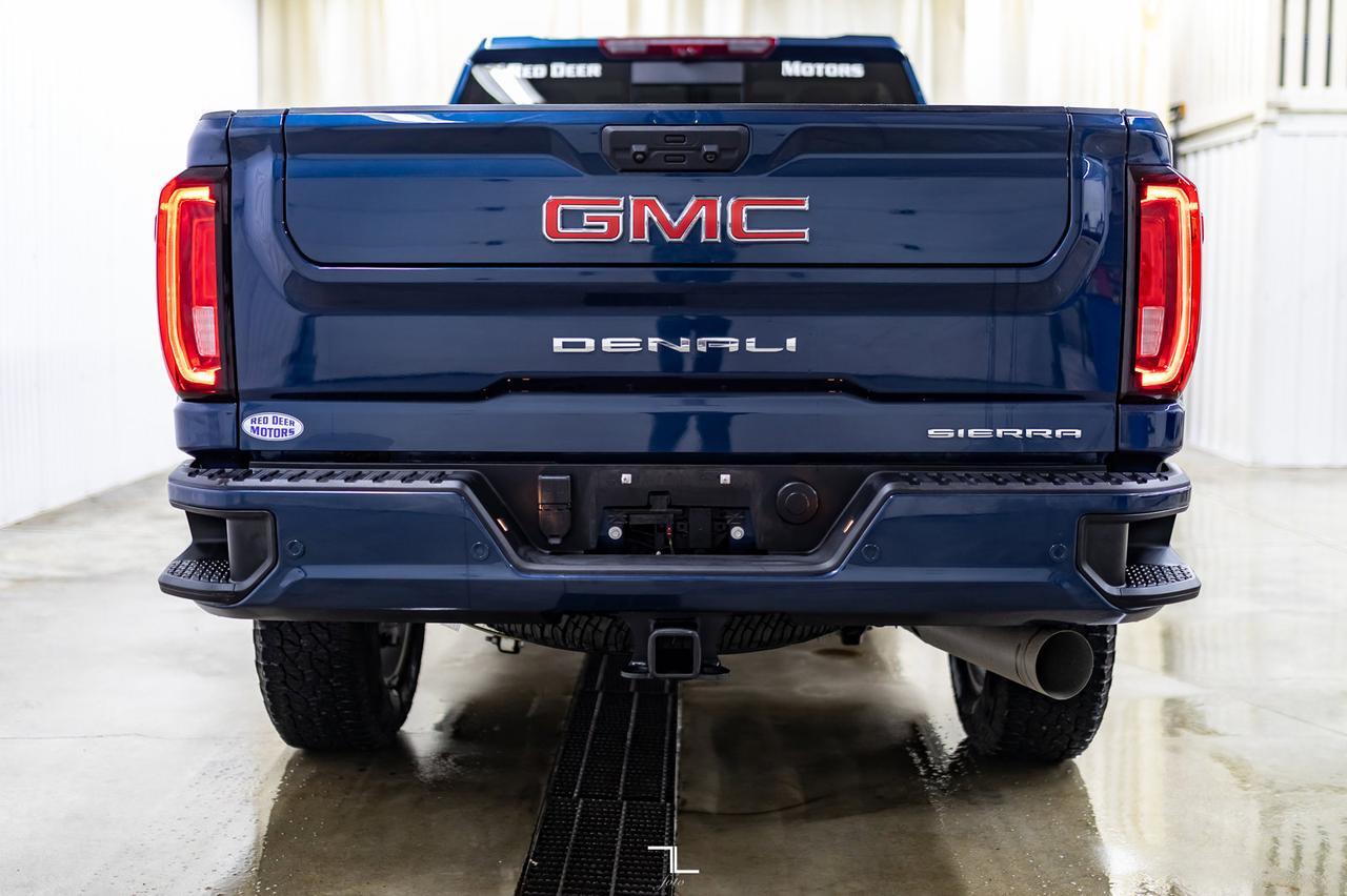 2021 GMC Sierra 3500HD 4x4 Crew Cab Denali Diesel Leather Roof Nav BCam Red Deer AB